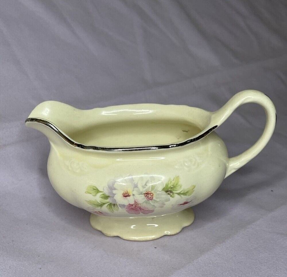 Homer Laughlin Virginia Rose Creamer D47N8 Made In USA